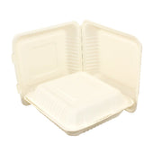 Galli Green Hinged Lid Container, 9 inch Square -- 200 per case.