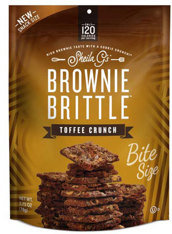 Sheila Gs Toffee Crunch Brownie Brittle, 2.75 Ounce -- 8 per case.