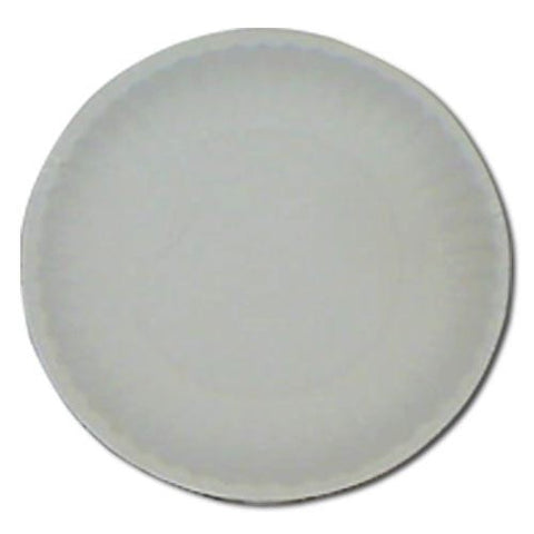 AJM Packaging White Uncoated Green Label Paper Plate, 6 inch -- 1000 per case.