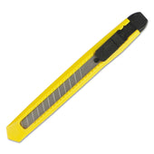 Boardwalk Yellow Straight Edged Snap Off Retractable Snap Blade Knife
