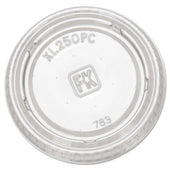 Fabri Kal Plastic Clear Portion Cup Lid Only - 125 per pack -- 20 packs per case