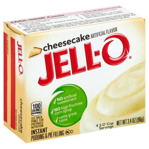 Jello Instant Cheesecake Pudding, 3.4 Ounce -- 24 Case