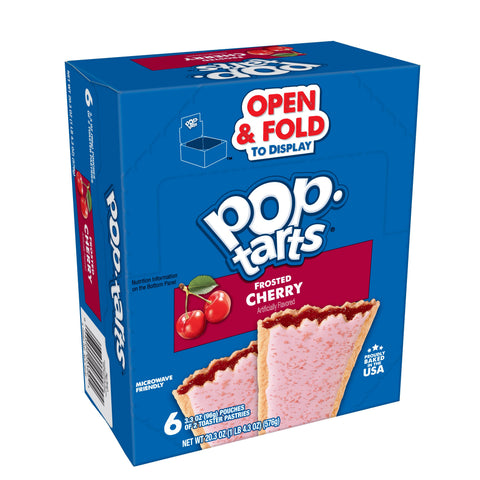 Pop-Tarts Frosted Cherry, 3.3 Ounce - 6 per box -- 12 Case