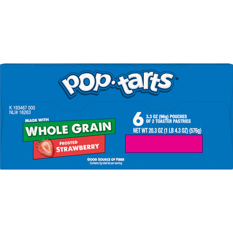 Pop Tarts Frosted Strawberry Toaster Pastry, 3.52 Ounce -- 72 per case.