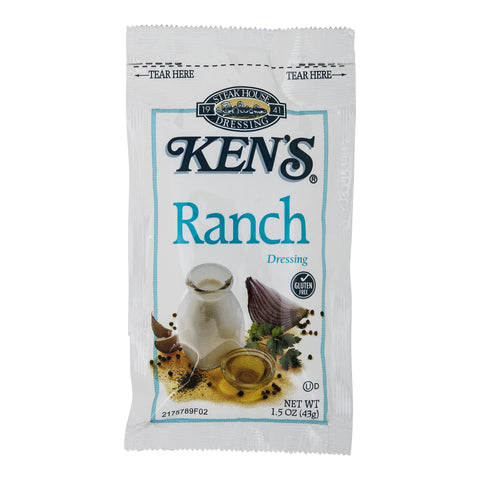 Ken's Foods DRESSING RANCH SINGLE SERVE POUCH