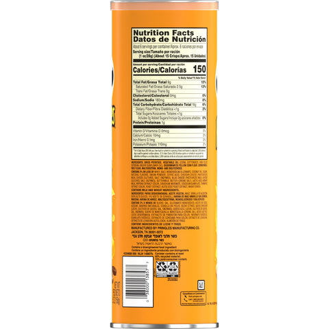 Pringles Cheddar Cheese Crisps, 5.5 Ounce -- 14 per case.