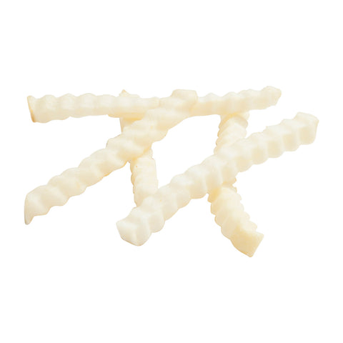 Simplot Conquest Crinkle Cut Clear Coat Potato Fries, 5 Pound -- 6 per case.