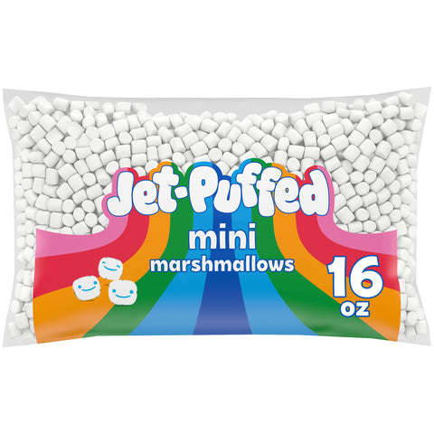 Jet-Puffed Mini Marshmallow - 16 oz. bag, 12 per case