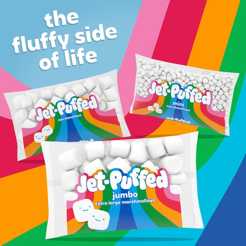 Jet Puffed Jumbo Marshmallow Snack, 24 Ounce -- 8 per case.