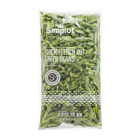Simplot Thick Cut French Beans - 32 oz. package, 12 packages per case