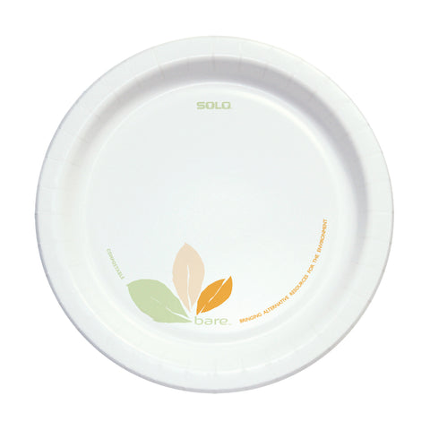 Bare® by Solo® PLATE PAPER ECO-FORWARD® MEDIUM WEIGHT CLAY-COATED 8.5