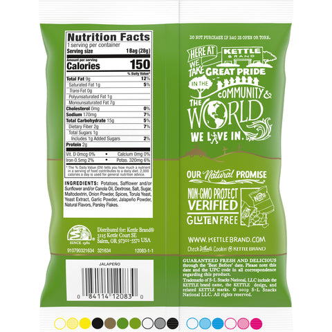 Kettle Foods CHIP POTATO KETTLE JALAPENO