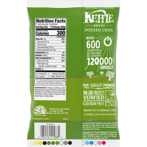Kettle Foods CHIP POTATO KETTLE JALAPENO