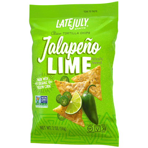 Late July Snacks CHIP TORTILLA LATE JULY JALAPENO LIME
