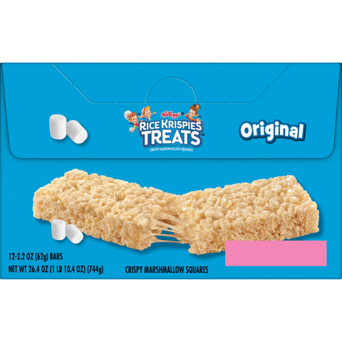 Kelloggs Rice Krispies Treats Original Crispy Marshmallow Squares, 2.2 Ounce -- 72 per case