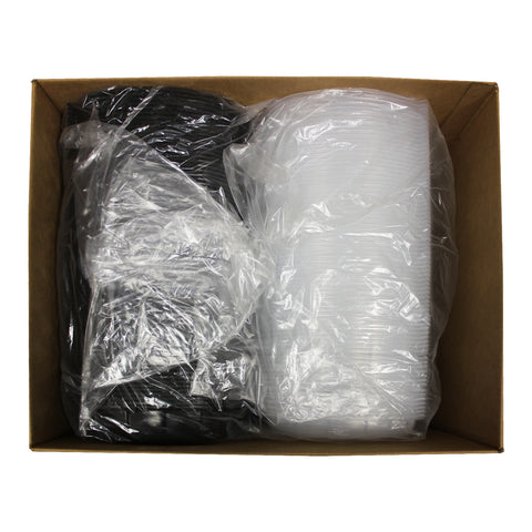 Sabert CONTAINER MICRO HINGED LARGE 1 COMPARTMENT 10X10X3.5 77.7 OZ