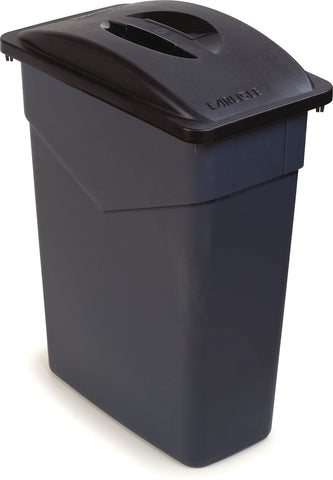 Carlisle CONTAINER WASTE TRIMLINE™ RECTANGLE TRASH CAN GREY 15 GAL