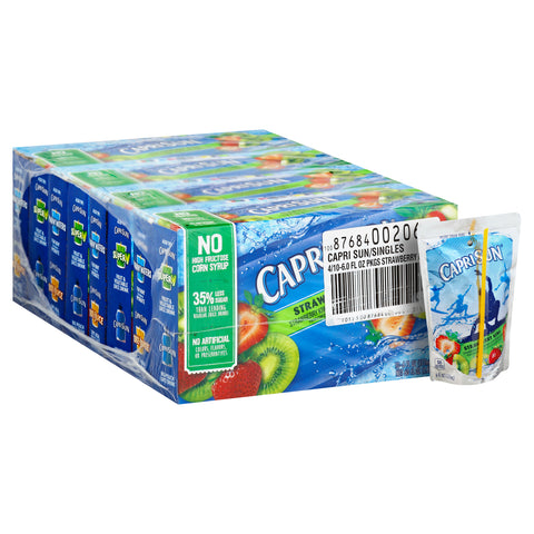 Capri Sun Strawberry Kiwi Juice Pouch, 6 Fluid Ounce -- 40 per case