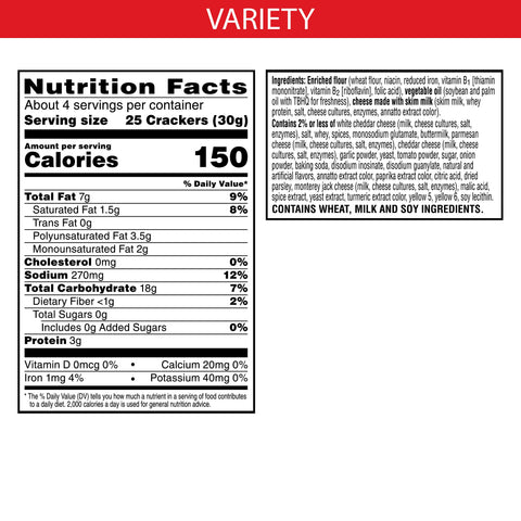 Cheez It Sunshine Duoz Sharp Cheddar and Parmesan Snack Mix, 4.3 Ounce -- 6 per case.