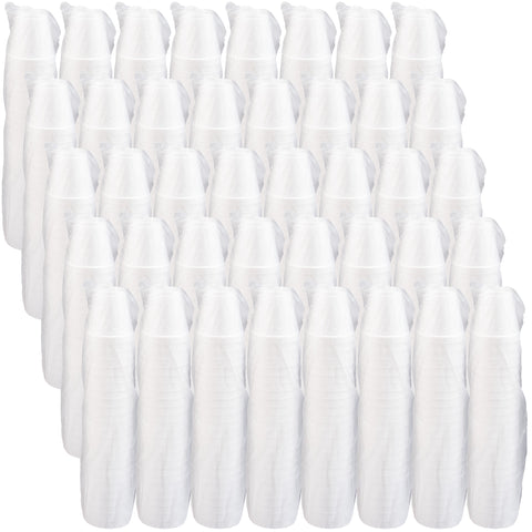 Dart Container J Cup Expanded Polystyrene Foam White Insulated Space Saver Cup, 8 Ounce -- 1000 per case