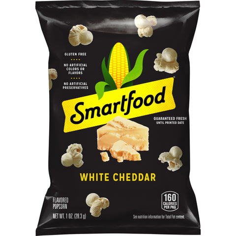 Smartfood White Cheddar Cheese Flavored Popcorn, 1 Ounce -- 64 per case.