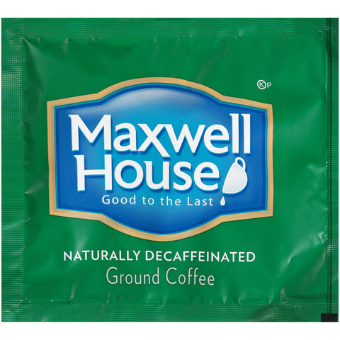 Maxwell House Decaffeinated Coffee - 0.7 oz. In Room filterpack, 100 packs per case