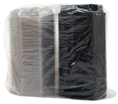 Creative Carryouts® CONTAINER PLASTIC OCTAVIEW HINGED BLACK/CLEAR 9
