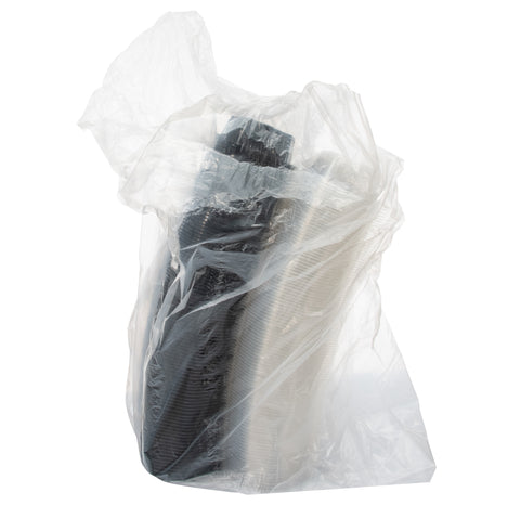 Creative Carryouts® CONTAINER PLASTIC OCTAVIEW HINGED CARRYOUT BLACK/CLEAR 7.5