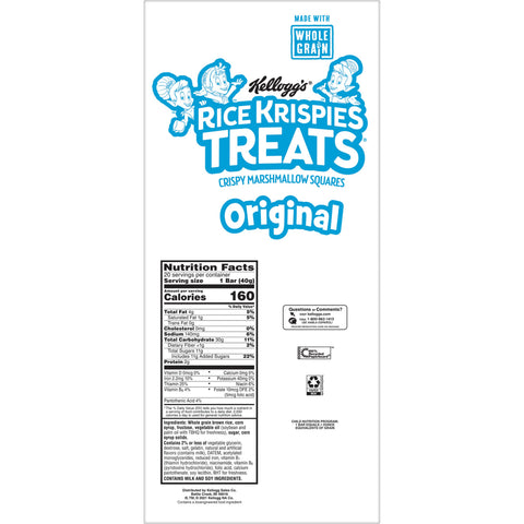 Snack Bar Rice Krispies Treats® Made With Whole Grain