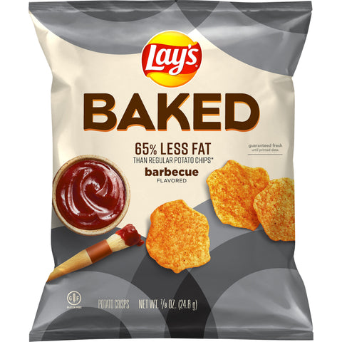 Lays Barbecue Single Serve Potato Crisps, 0.875 Ounce -- 60 per case.