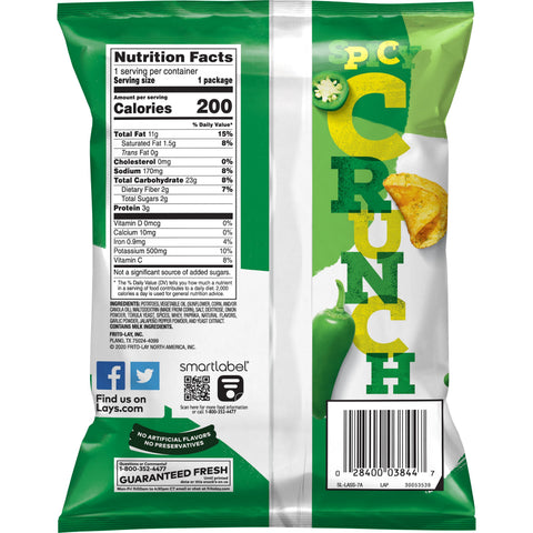 Lay's® CHIP POTATO JALAPENO KETTLE COOKED