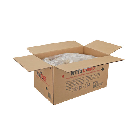 Wing Dings 1st and 2nd Joint Seasoned Breaded Cooked Chicken Wings, 7.5 Pound -- 2 per case
