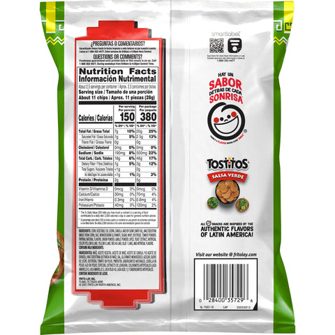 Tostitos® TOSTITOS ROUNDS SALSA VERDE XVL