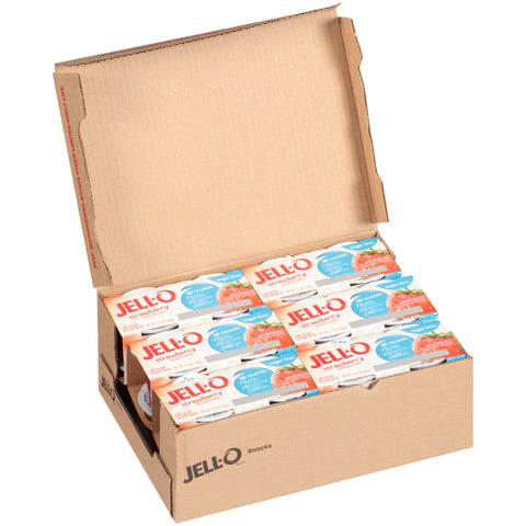 Jell-O GELATIN STRAWBERRY SUGAR FREE READY TO EAT