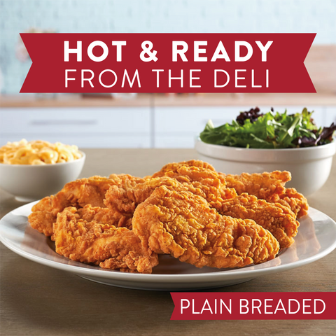 Tyson Red Label Select Cut Golden Crispy Fully Cooked Breaded Chicken Breast Tenderloin, 5 Pound -- 2 per case.