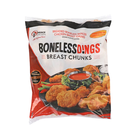 Pierce Chicken Marinated Breaded Boneless Chicken Breast Chunks, 5 Pound -- 2 per case