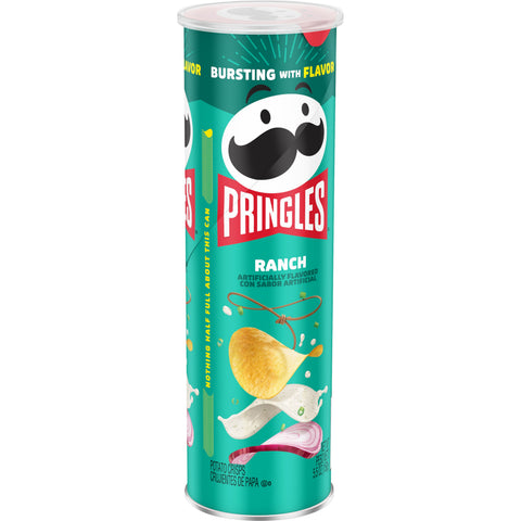 Pringles Ranch Crisps, 5.5 Ounce -- 14 per case.