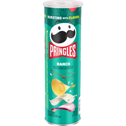 Pringles Ranch Crisps, 5.5 Ounce -- 14 per case.
