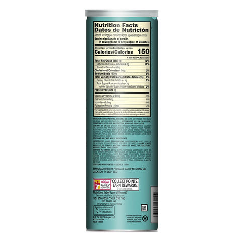 Pringles Ranch Crisps, 5.5 Ounce -- 14 per case.