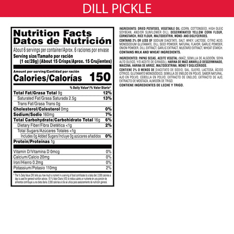 Pringles® CHIP POTATO CRISP SCREAM DILL PICKLE