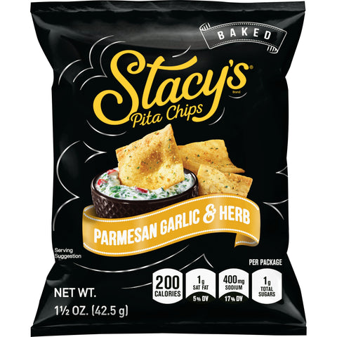 Stacy's® CHIP PITA PARMESAN GARLIC & HERB LARGE SINGLE SERVE