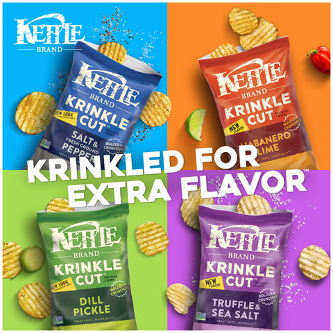 Kettle Foods CHIP POTATO KETTLE SALT & FRESH GROUND PEPPER
