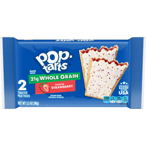 Pop Tarts Frosted Strawberry Toaster Pastry, 3.52 Ounce -- 72 per case.