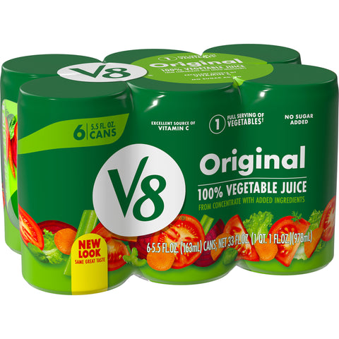 V8 Original 100 Percent Vegetable Juice, 5.5 Ounce -- 48 per case