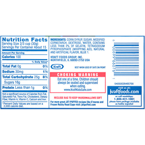 Jet-Puffed Mini Marshmallow - 16 oz. bag, 12 per case