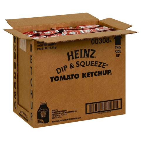 Heinz Dip and Squeeze Tomato Ketchup, 0.96 Ounce -- 500 per case.