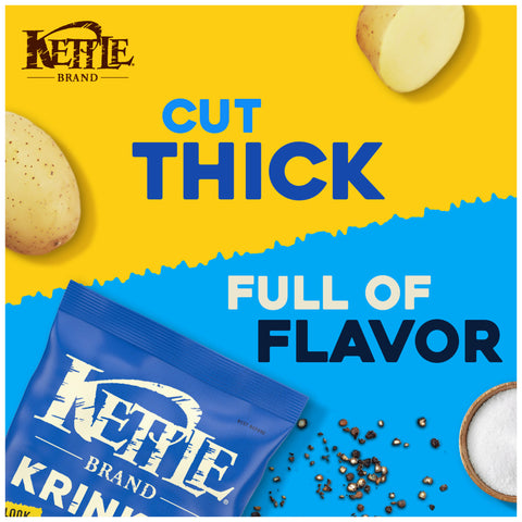 Kettle Foods CHIP POTATO KETTLE SALT & PEPPER KRINKLE KUT