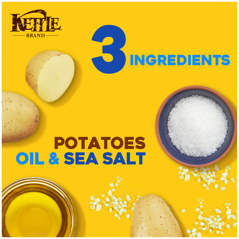Kettle Foods CHIP POTATO KETTLE SEA SALT