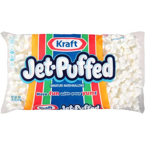 Jet-Puffed Mini Marshmallow - 16 oz. bag, 12 per case