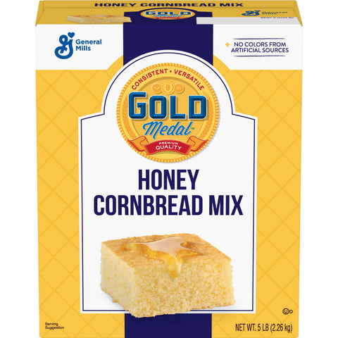 Gold Medal Honey Cornbread Mix 6 Case 5 Pound
